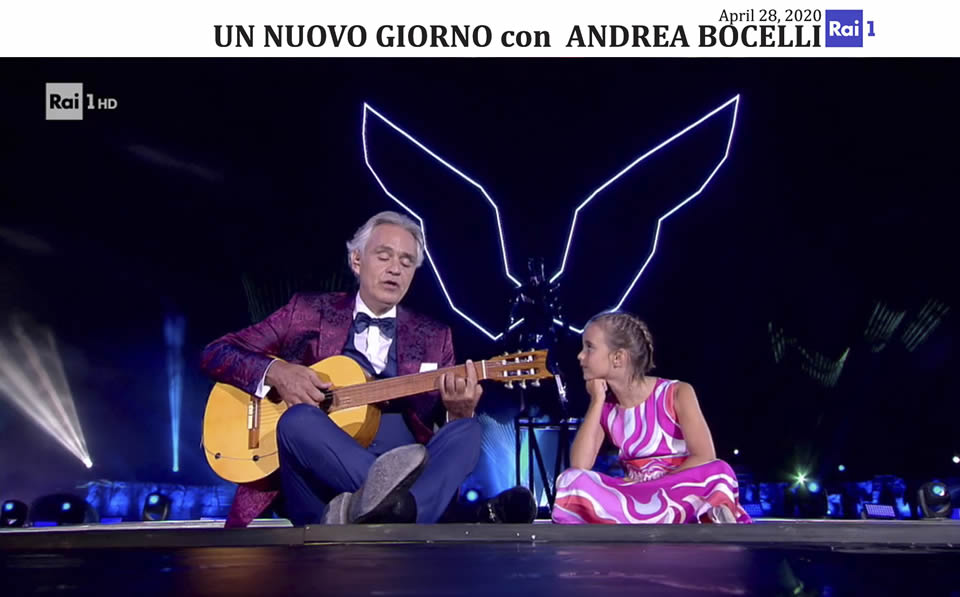 Concerto Un nuovo giorno con Andrea Bocelli - RAI 1